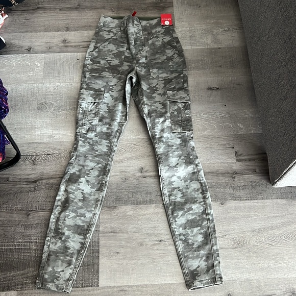 •nwt Spanx high rise cargo pants honeycomb glow women XS Small camouflage - Picture 6 of 8